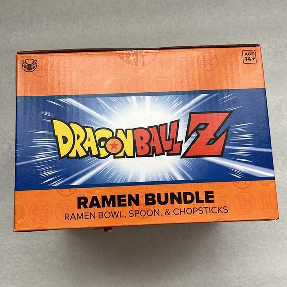 🆕 Dragon Ball Z Anime Ceramic Ramen Bundle Bowl Spoon Chopsticks with Topper - Picture 3 of 4